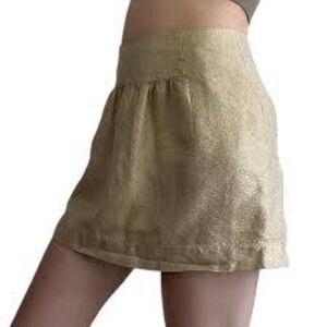 J.CREW Gold Skirt